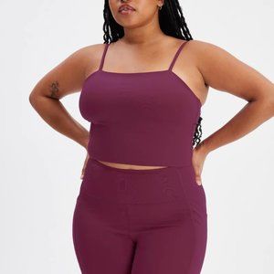 BNWT Girlfriend Collective Plum Devon Compressive Cami Size Large L
